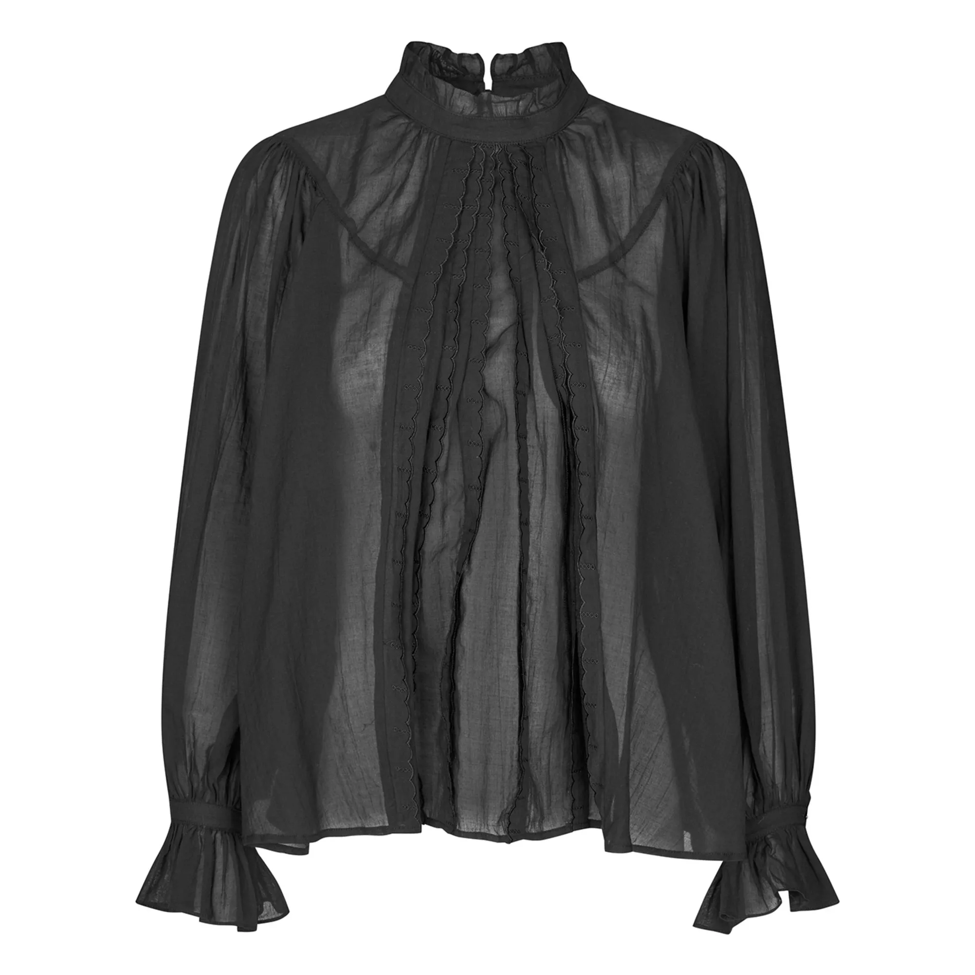 Lollys Laundry Black Presley Cotton Blouse