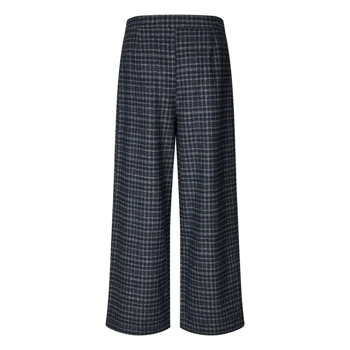 Pantalon Carreaux Zola | Bleu foncé- Image produit n°3