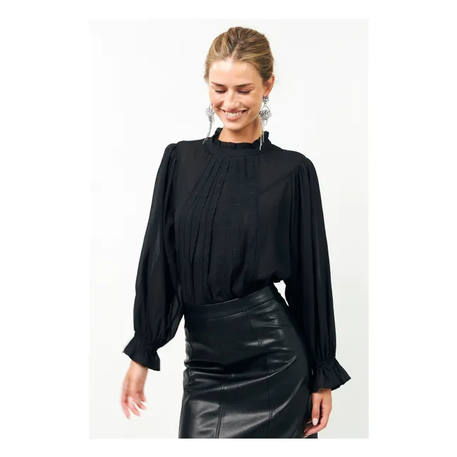 Blouse Coton Presley | Noir