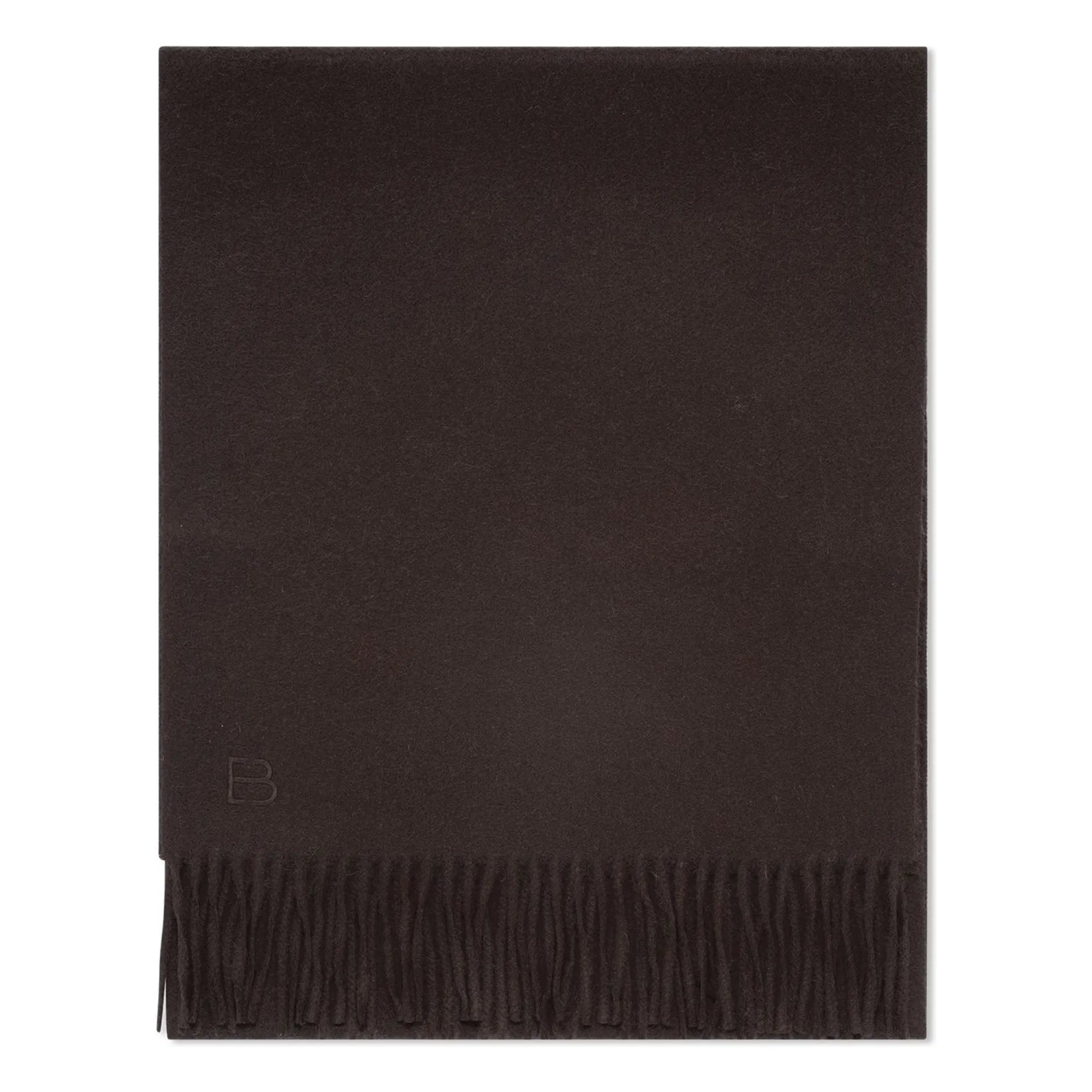Bompard Unisex Chocolate Classic Eb Cashmere Scarf