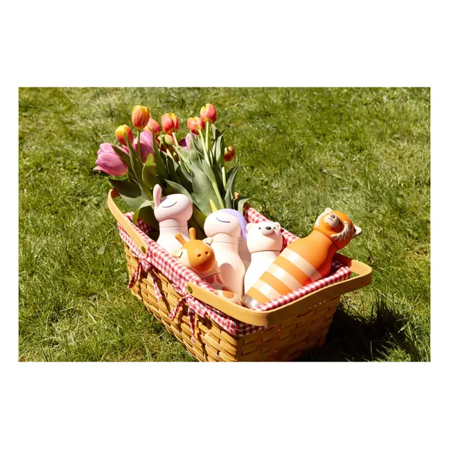 Gourde en inox Girafe | Orange