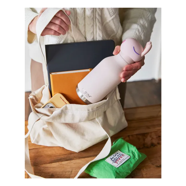 Gourde en inox Lapin | Rose pâle