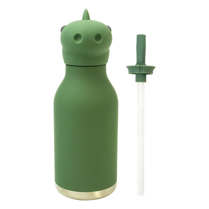 Dinosaur stainless steel water bottle | Green- Product image n°4