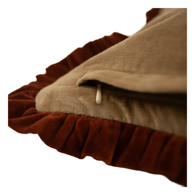 Housse de coussin en velours Doris