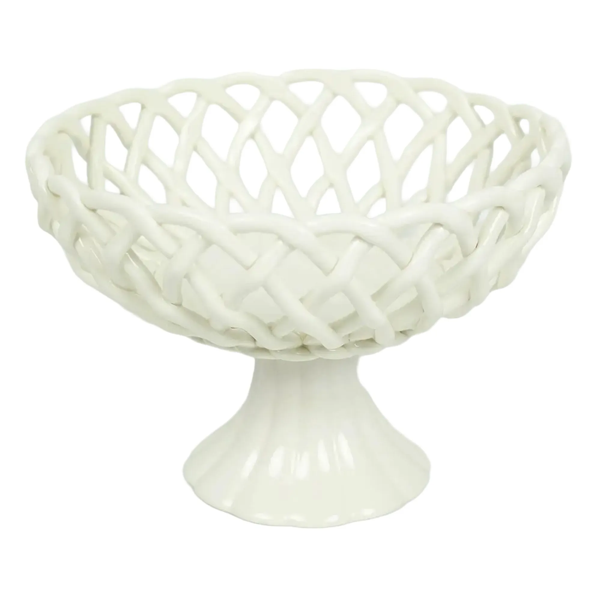 Olsson & Jensen White Ruth Porcelain Bowl On Foot