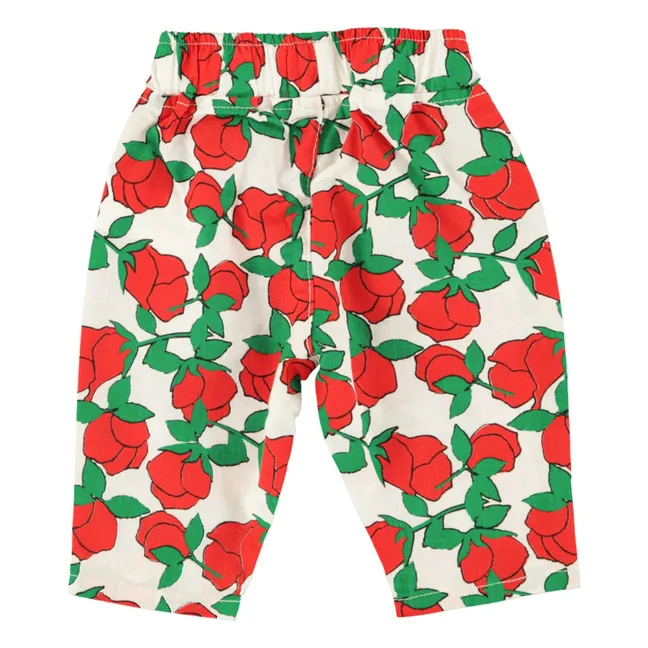 Pantalon Fleuri | Blanc
