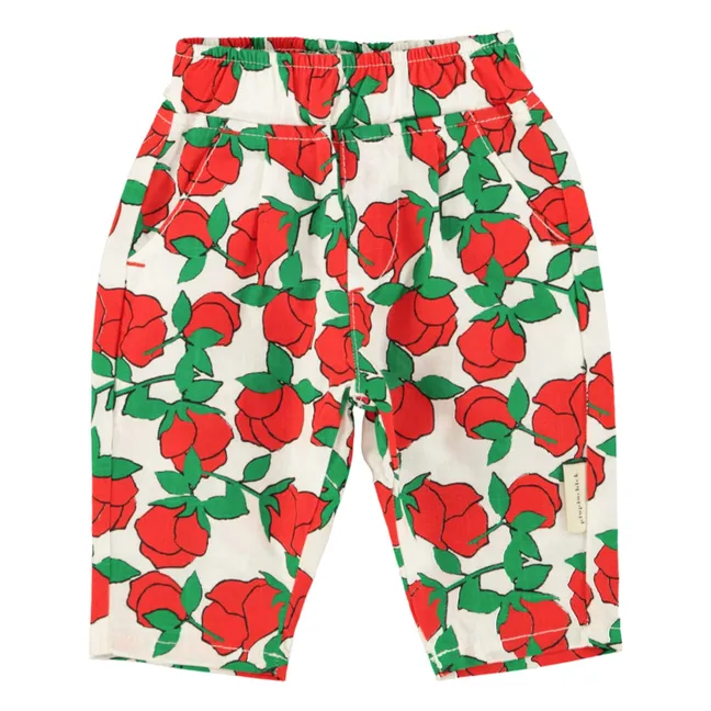 Floral Pants | White