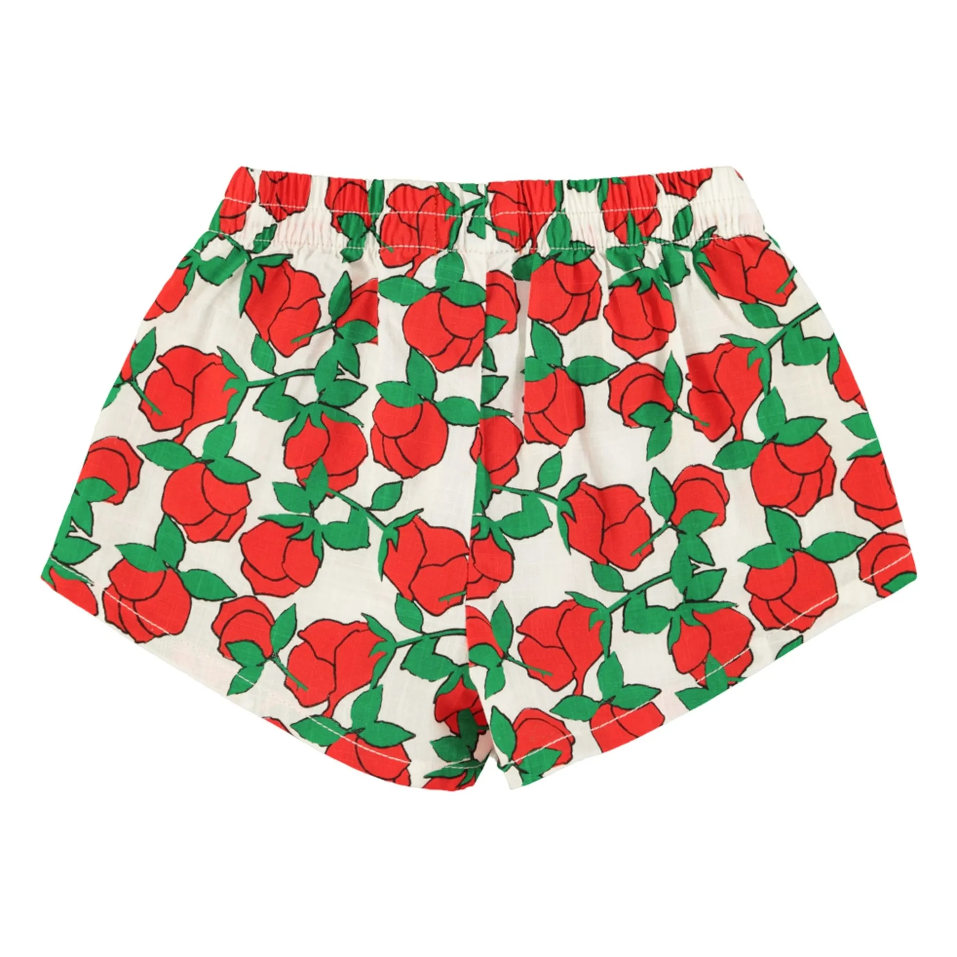 Short Fleuri | Blanc- Image produit n°3