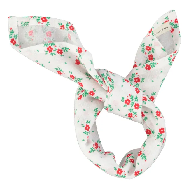 Bandana mit Blumen aus Bio-Baumwolle | Rot