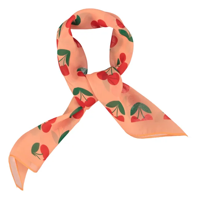 Foulard Cerises | Corail