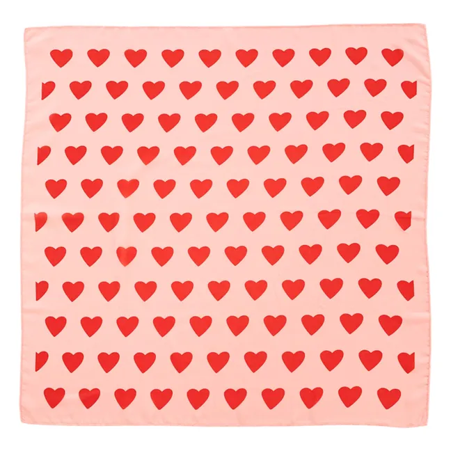 Hearts Scarf | Pink
