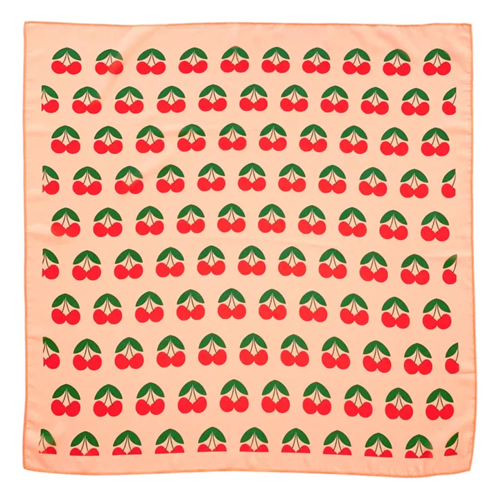 Foulard Cerises | Corail- Image produit n°0