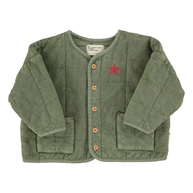Veste Matelassée Piupiuchick Est 2042 Coton Bio | Vert foncé