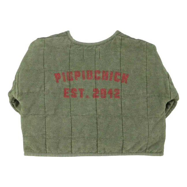 Veste Matelassée Piupiuchick Est 2042 Coton Bio | Vert foncé