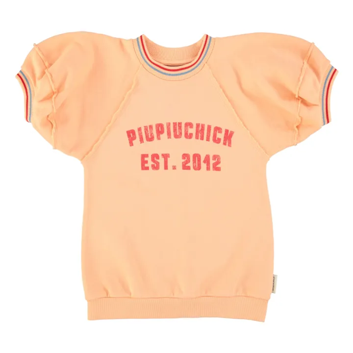 Vestido Sweat Piupiuchick Est 2012 Algodón Ecológico | Rosa Melocotón- Imagen del producto n°0