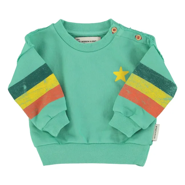 Striped Sweat Organic Cotton | Green