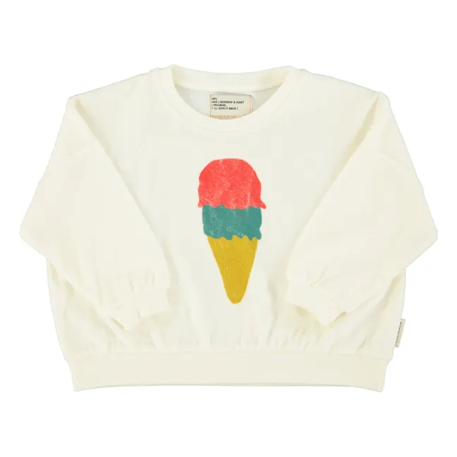 Sweat Glace Eponge Coton Bio | Ecru