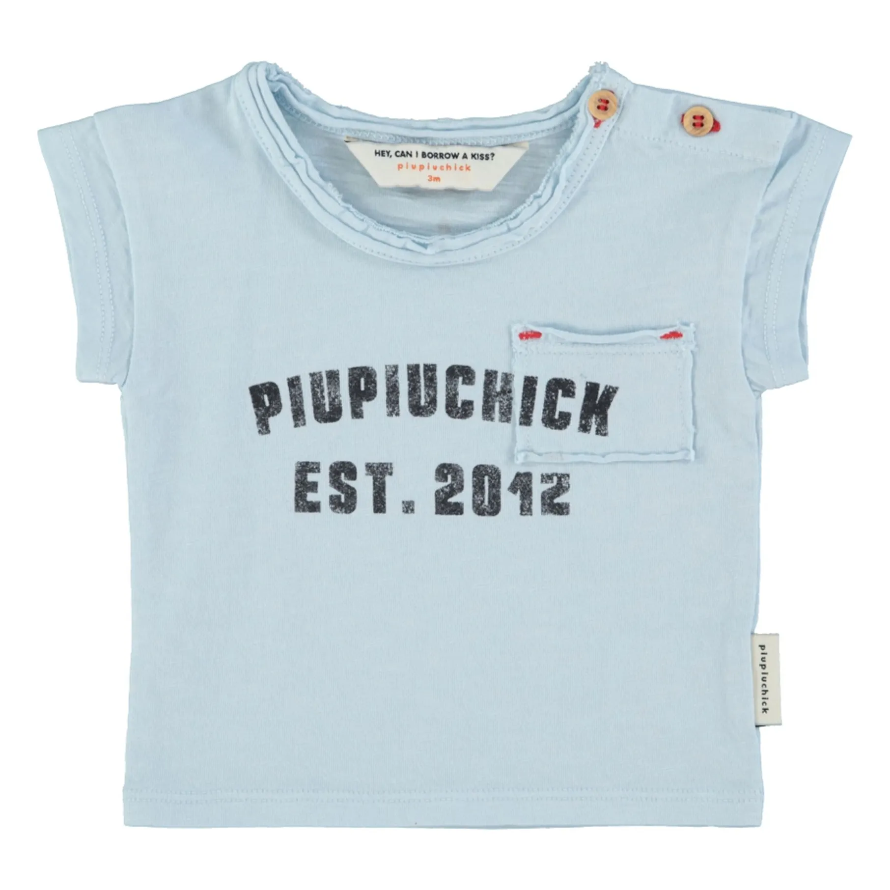 T-shirt Piupiuchick Est 2012 | Bleu ciel- Image produit n°4