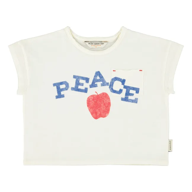 T-shirt Peace | Ecru