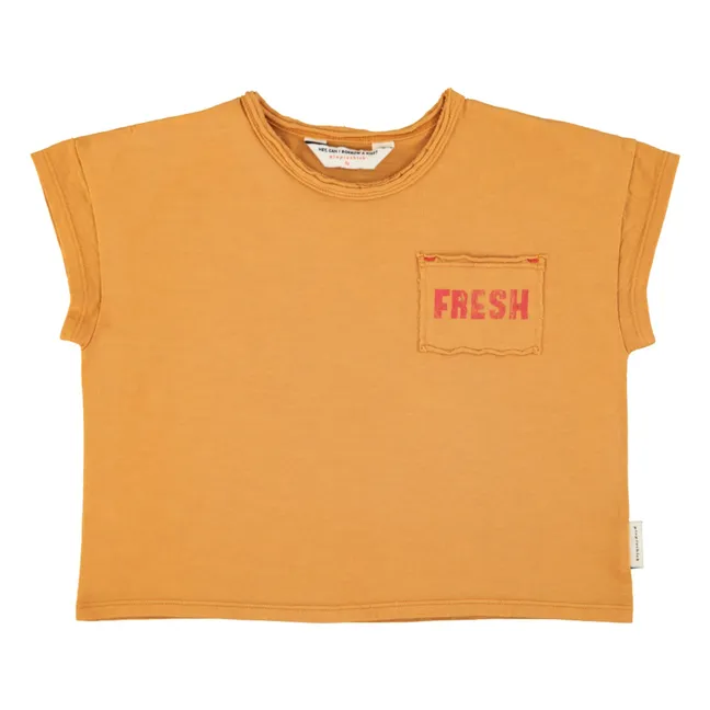 T-Shirt Erdbeere | Kamelbraun