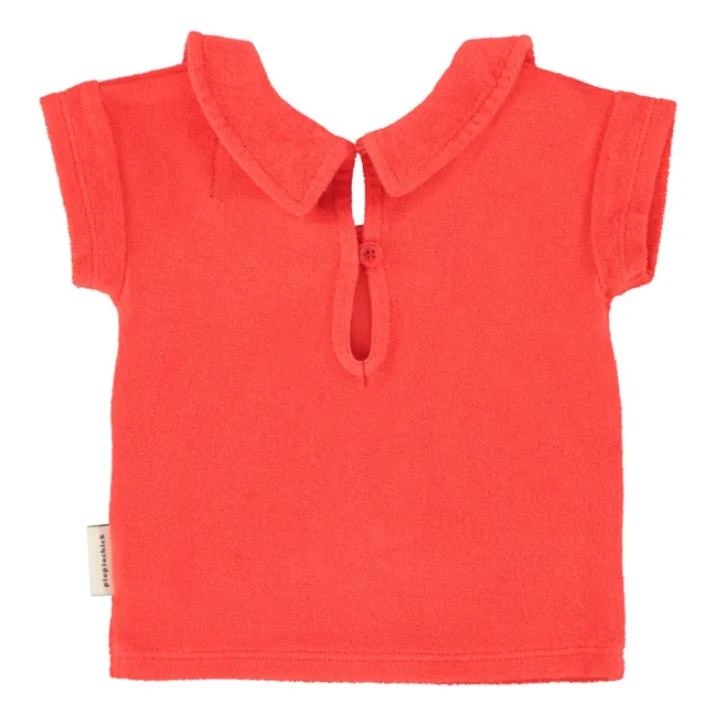 Camiseta de algodón ecológico Amour Eponge | Rojo