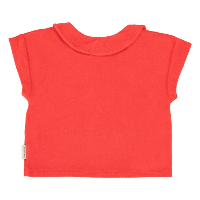 Amour Eponge Organic Cotton T-shirt | Red