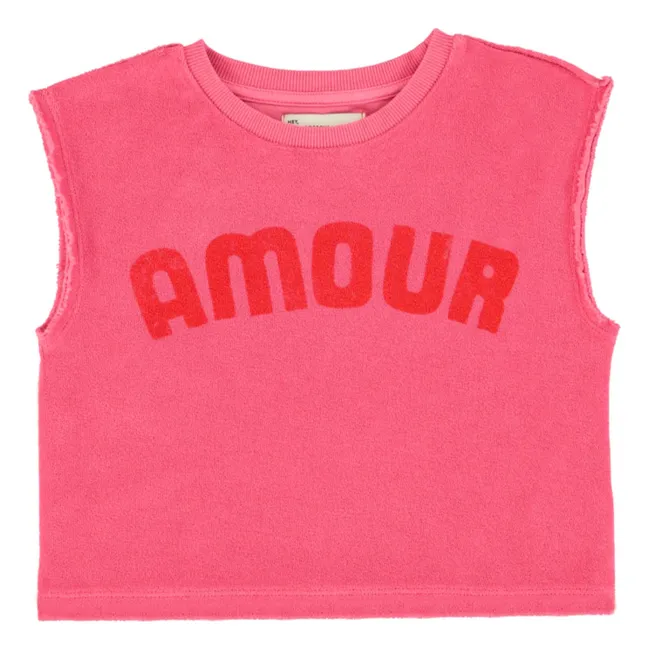 Top Amour Eponge Coton Bio | Rose fuschia
