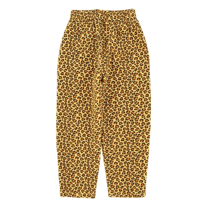 Jogger Léopard Coton Bio | Jaune moutarde- Image produit n°3