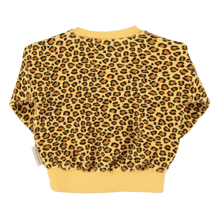 Sweat Léopard Coton Bio | Jaune moutarde- Image produit n°7