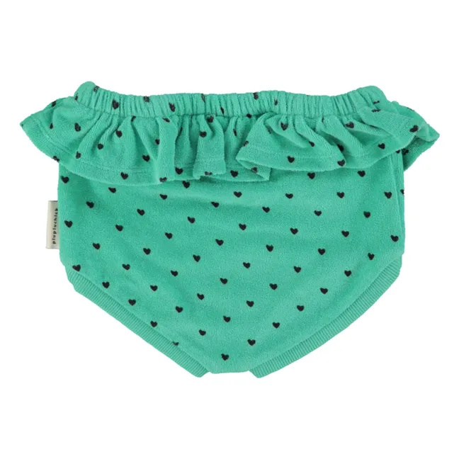 Bloomer Cœurs Eponge Coton Bio | Vert