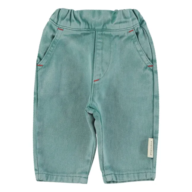 Vaqueros rectos para bebé | Verde