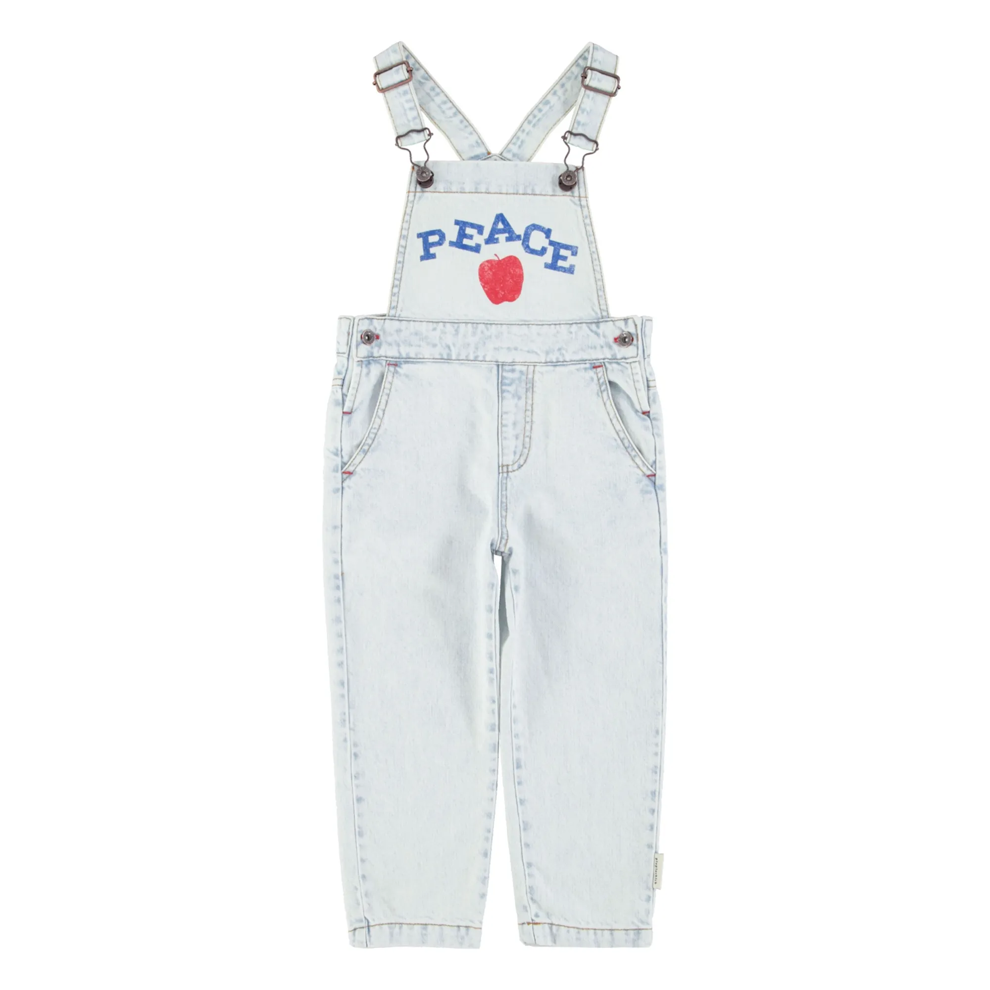 Salopette Denim Peace | Bleu délavé- Image produit n°0