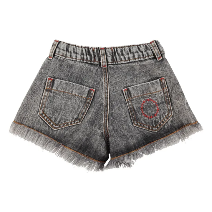 Pantalones cortos vaqueros deshilachados | Negro- Imagen del producto n°5