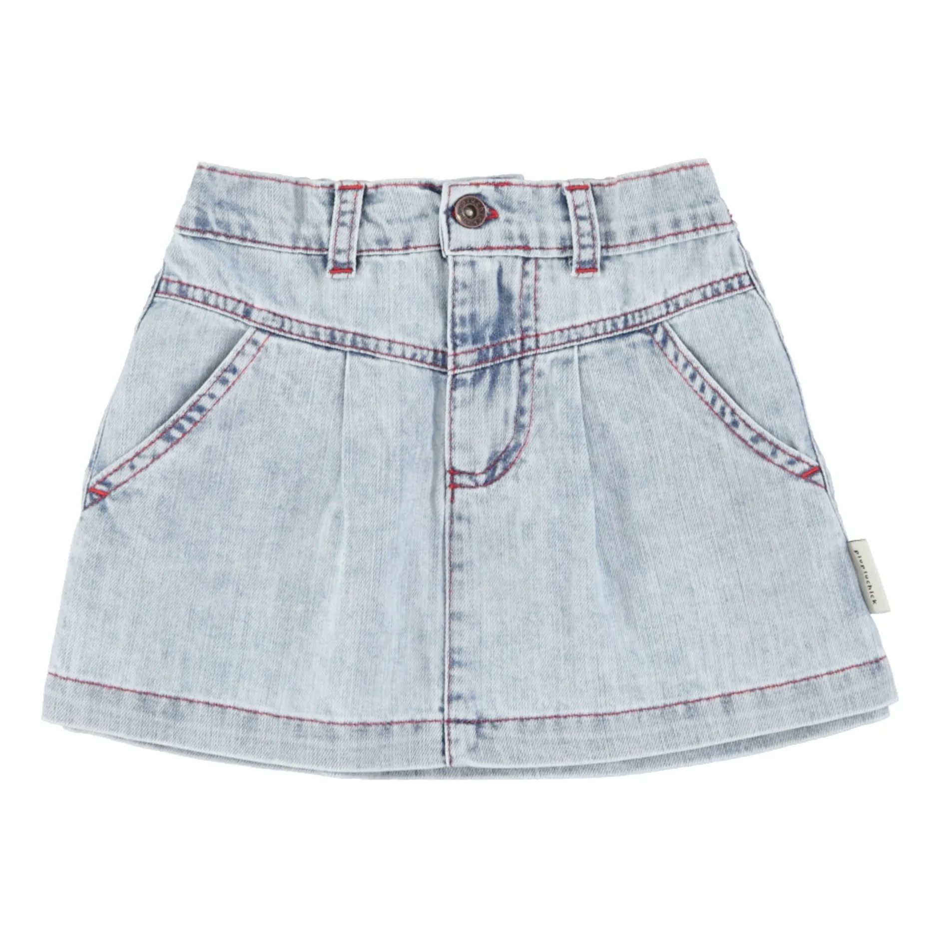 Jupe Denim | Bleu délavé- Image produit n°0