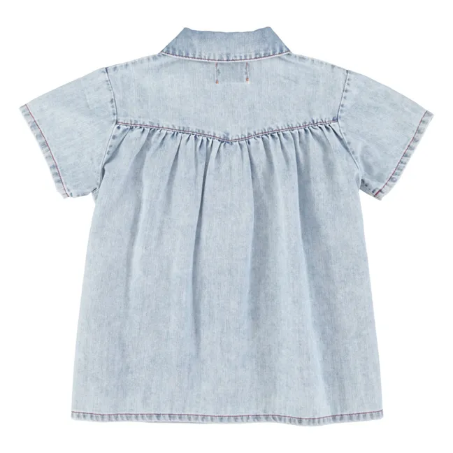 Denim dress | Washed blue
