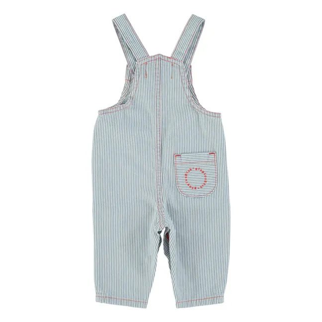 Striped overalls | Blue