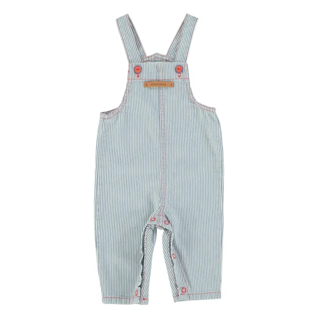Striped overalls | Blue