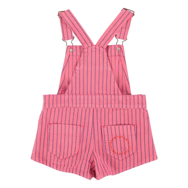 Peto corto vaquero a rayas | Rosa
