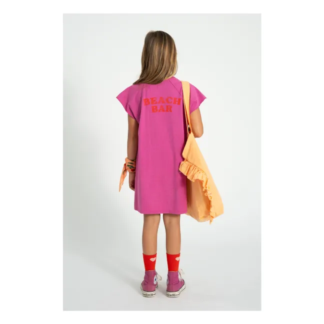 Vestido camiseta Glace | Rosa Fushia