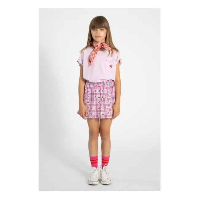 T-shirt Lettre A | 	Lilas