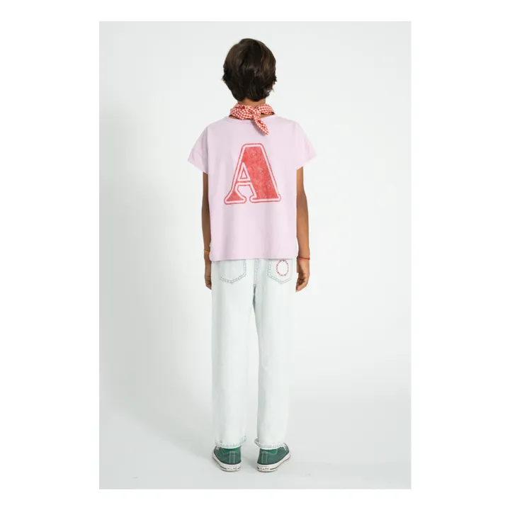 T-shirt Lettre A | 	Lilas- Image produit n°1