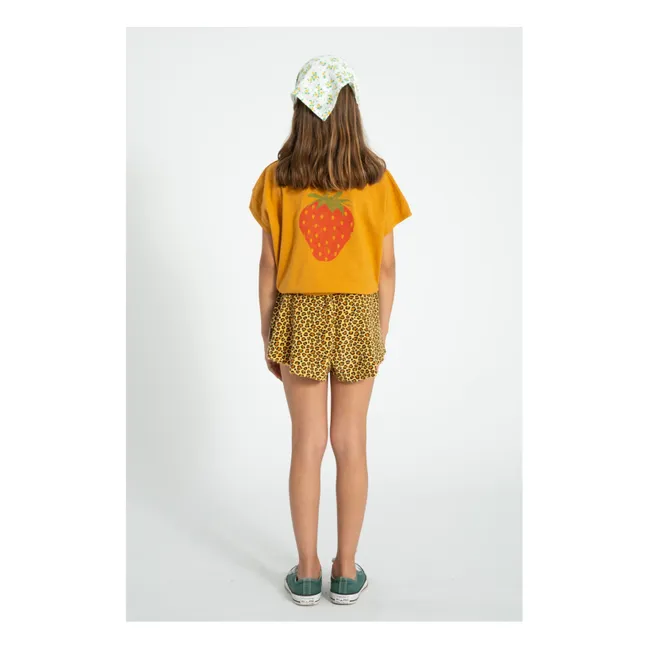 T-Shirt Erdbeere | Kamelbraun