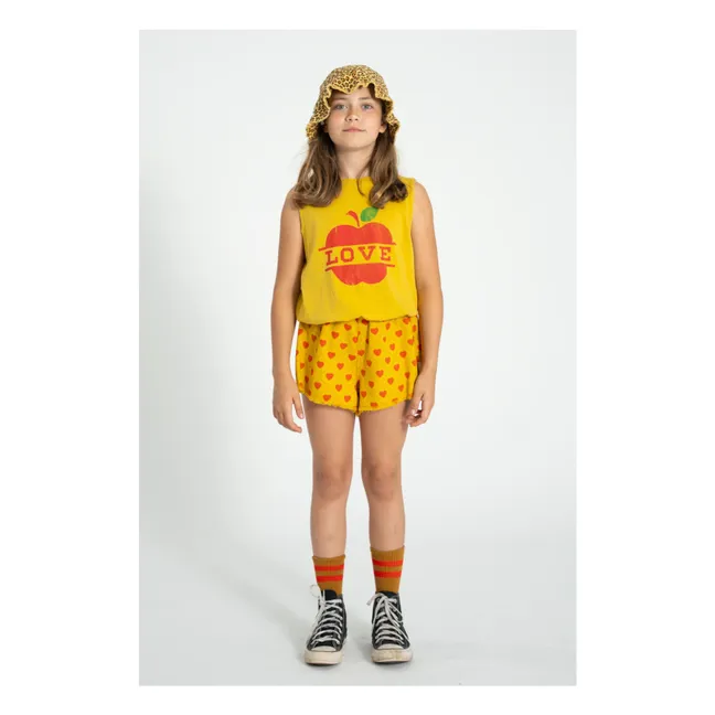 Top elástico Love | Amarillo Mostaza