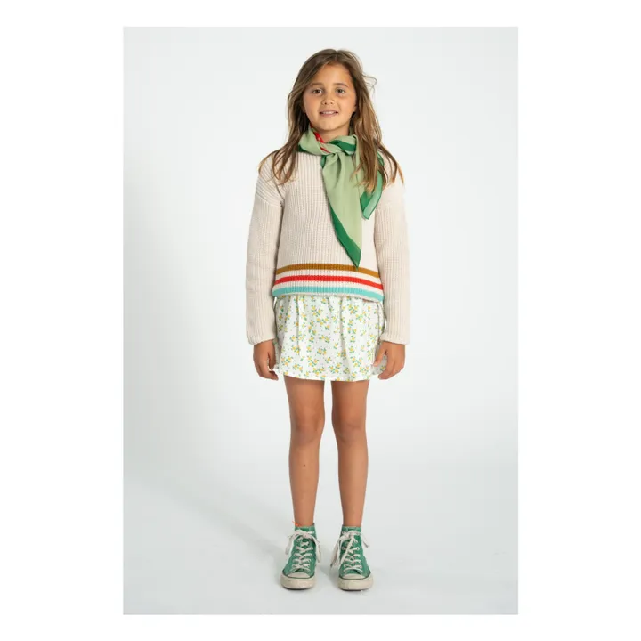 Pull Rayé Coton Bio | Ecru- Image produit n°6