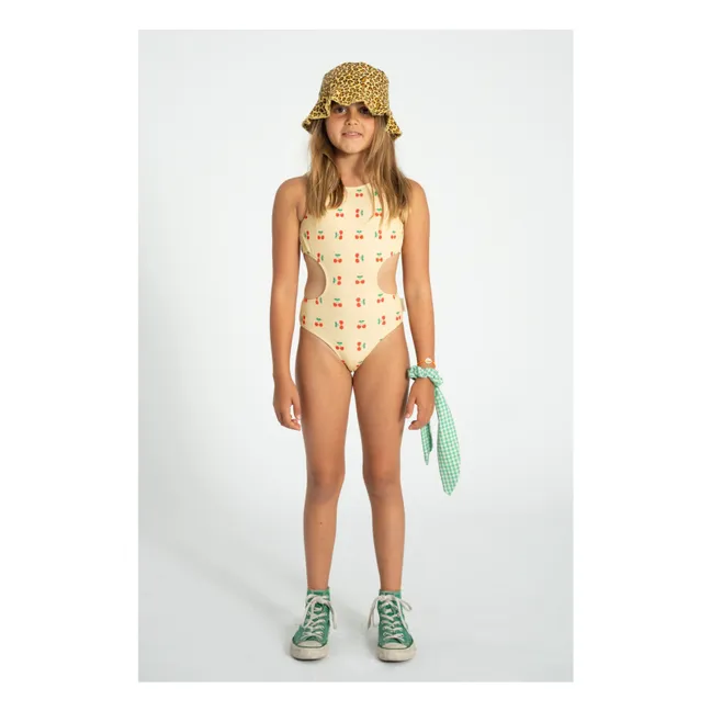 Trikini Ribbed Cherry Recycled Fibers | Yellow