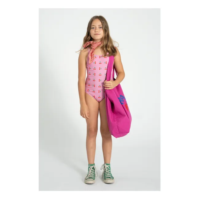 Cherry Rib Swimsuit Recycled Fibers | Pink