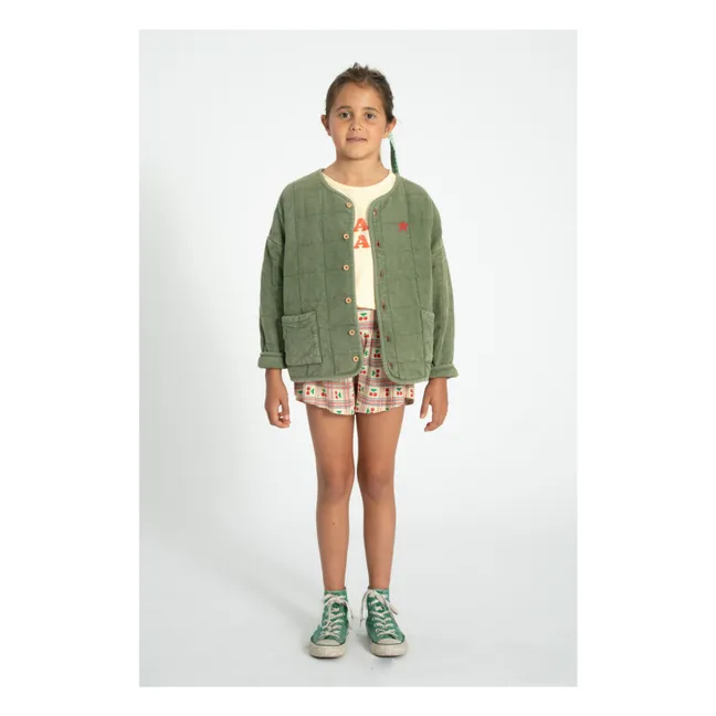 Veste Matelassée Piupiuchick Est 2042 Coton Bio | Vert foncé