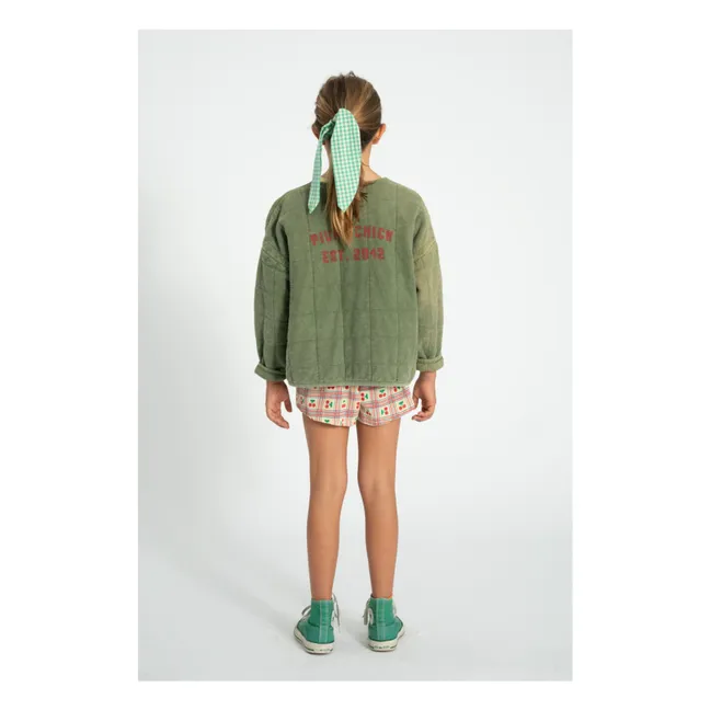 Veste Matelassée Piupiuchick Est 2042 Coton Bio | Vert foncé