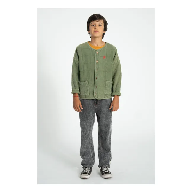 Veste Matelassée Piupiuchick Est 2042 Coton Bio | Vert foncé