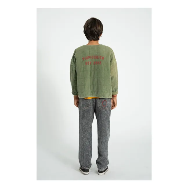Piupiuchick Est 2042 Organic Cotton Quilted Jacket | Dark green